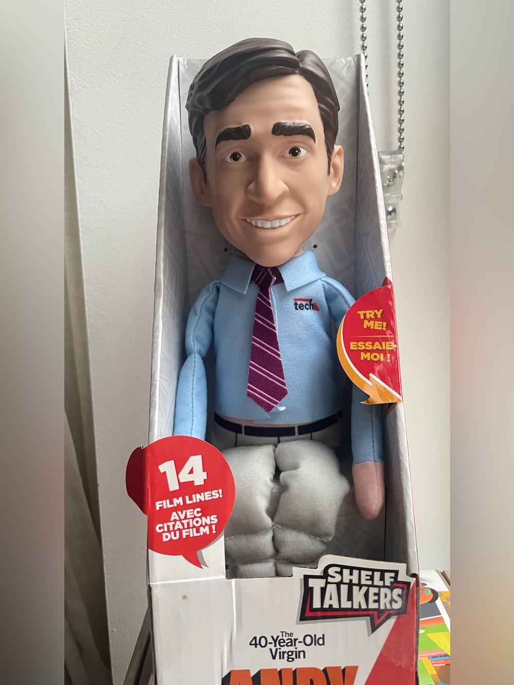 40-Year-Old Virgin Andy Plush Doll in Blue